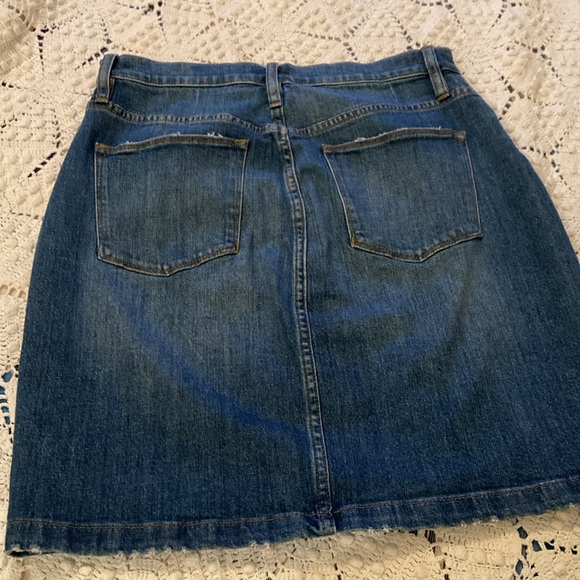 J.Crew distressed denim skirt - Picture 3 of 8